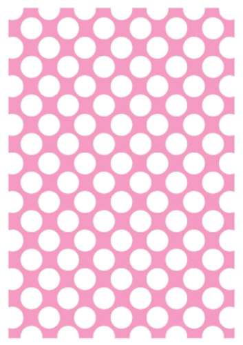 Printed Wafer Paper - Large Polkadot Pastel Pink - Click Image to Close